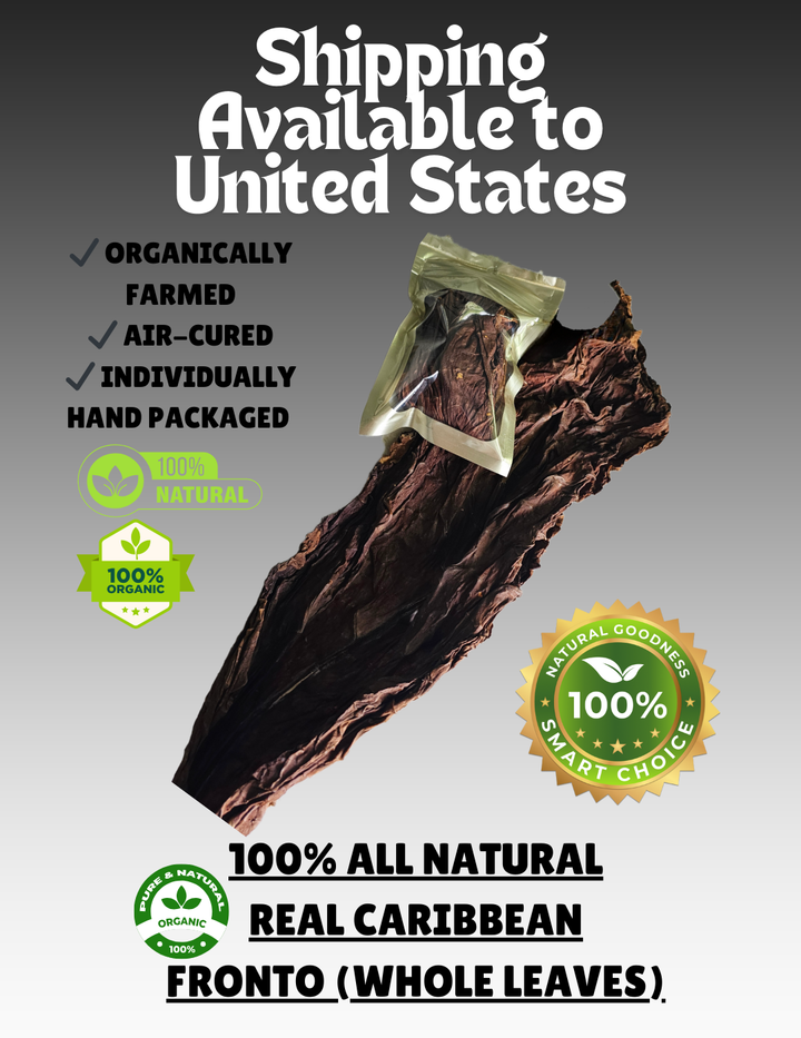 All Natural Real Caribbean Fronto (Whole Leaves)